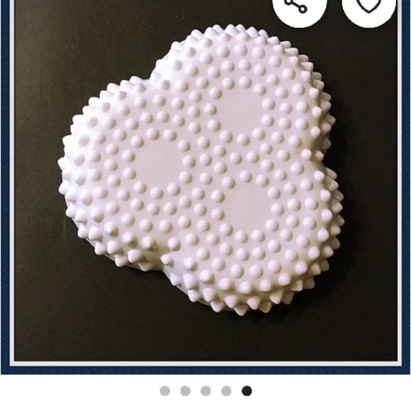 White Milk Glass Compote and Divided Dish - Picture 10 of 16